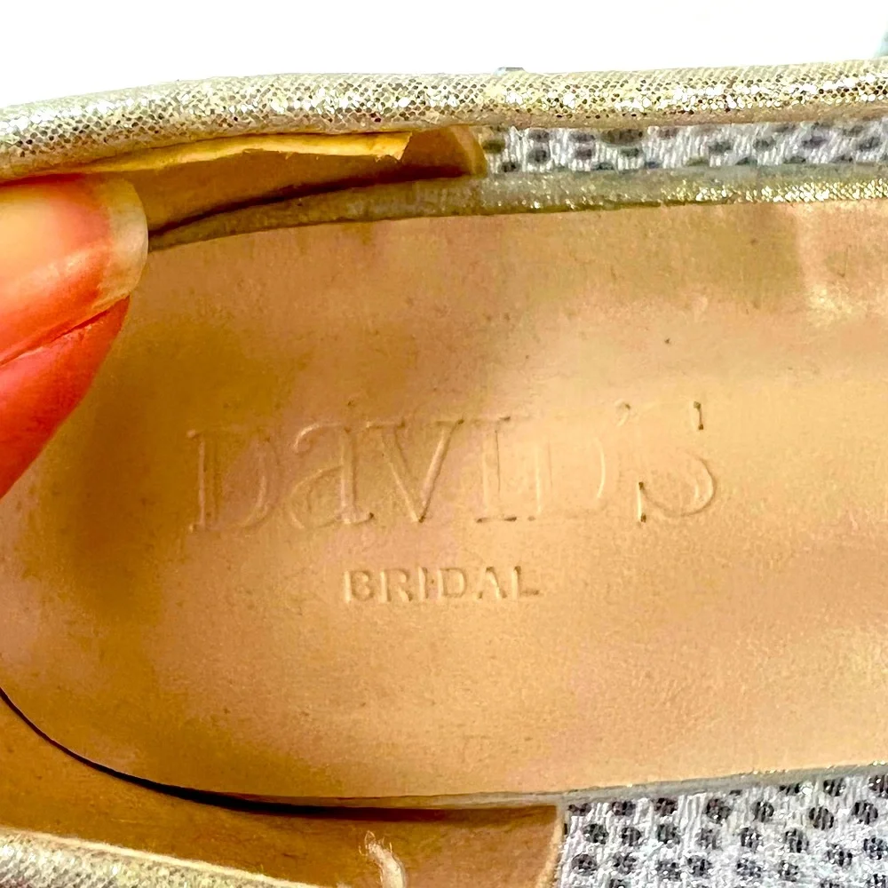 David’s bridal kitten heal rhinestone bridal shoes
